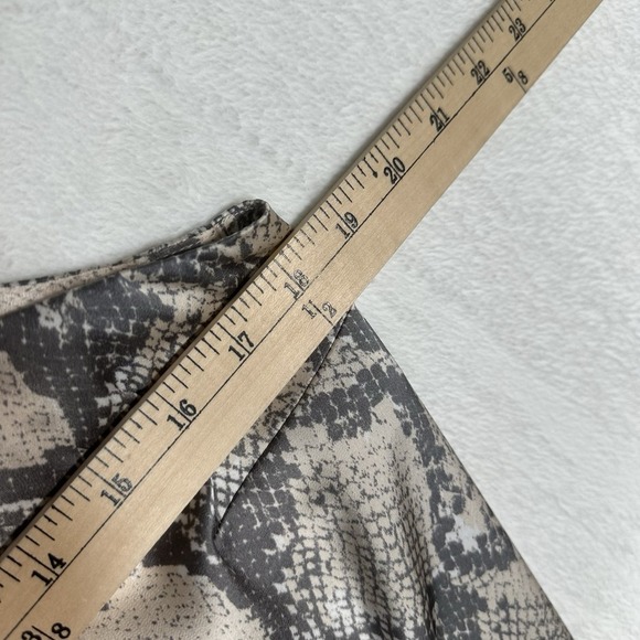 H&M Satin Slip Snake Print Dress Size Large - Picture 5 of 8